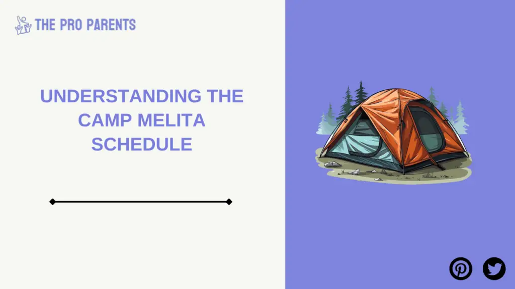 Understanding the Camp Melita Schedule